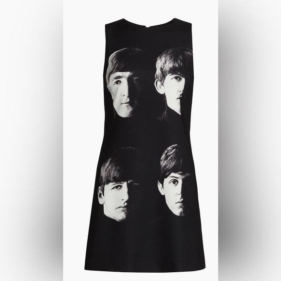 A + O + The Beatles Alice + Olivia Clyde‎ Shift Dress Fab Four- Size 0 - Picture 1 of 14